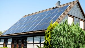 Painéis solares em residências