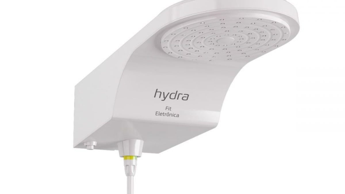 chuveiro elétrico que economiza Hydra Fit Eletrônica Branca
