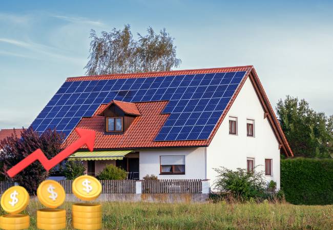 Casas com placas solares tendem a se valorizarem ainda mais.
