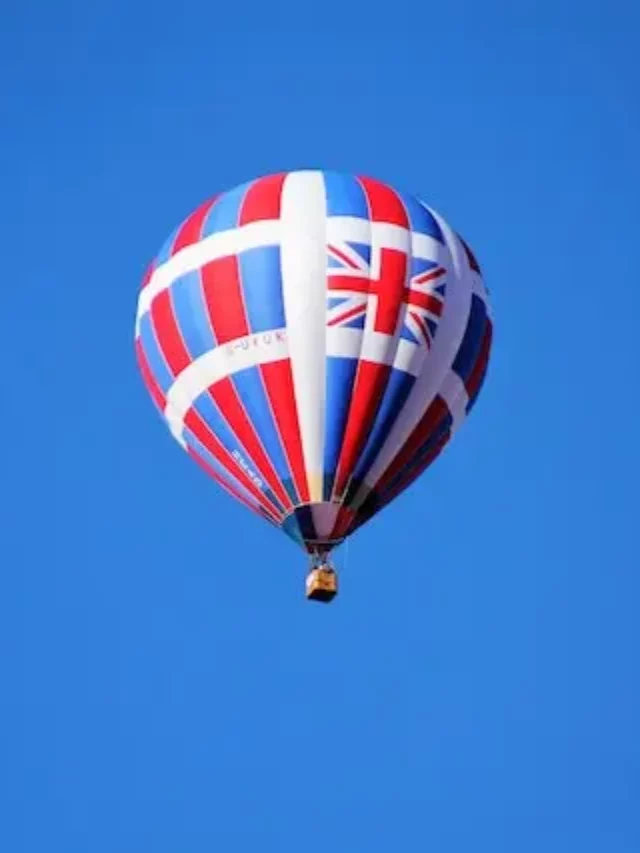 Balão com bandeira do Reino Unido